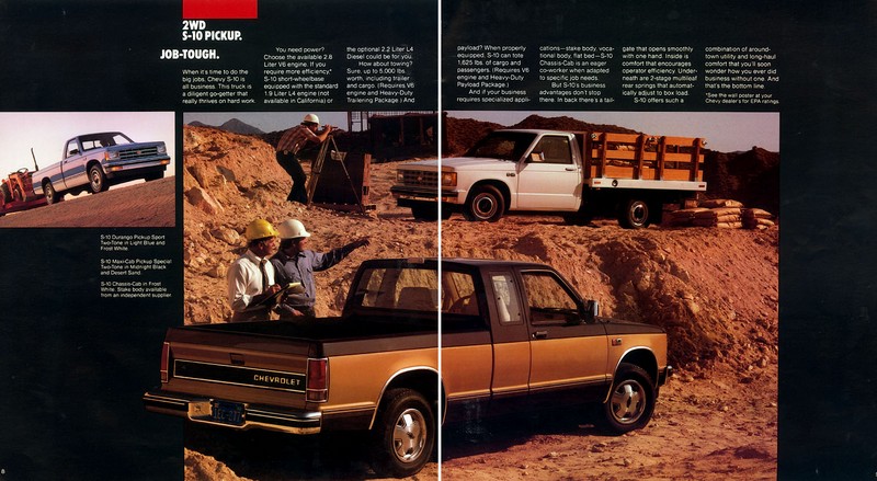 1985 Chevrolet S-10 Pickups Brochure Page 4